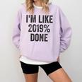 Senior Class 2019 Shirt High School College Graduation Comfort Colors Sweatshirt Orchid