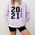 Senior Class Of 2021 Graduation High School College Comfort Colors Sweatshirt Orchid