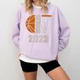 Senior Class Of 2023 Graduation Basketball Team Graduate Comfort Colors Sweatshirt Orchid