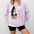 Senior Class Of 2026 Melanin Girl 2026 Graduation Comfort Colors Sweatshirt Orchid