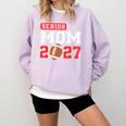 Senior Football Mom 2027 Team Class Of 2027 Graduation Mom Comfort Colors Sweatshirt Orchid