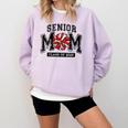 Senior Mom 2025 Cheer Mama Class Of 2025 Graduation Comfort Colors Sweatshirt Orchid
