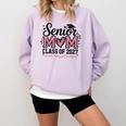 Senior Mom 2027 Class Of 2027 Graduation Proud Senior Mother Comfort Colors Sweatshirt Orchid