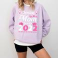 Senior Mom Of A Class Of 2022 Heart School Graduation Comfort Colors Sweatshirt Orchid