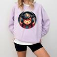 Serene Music Enthusiast With Headphones Introvert Cute Boy Comfort Colors Sweatshirt Orchid Serene Music Enthusiast With Headphones Introvert Cute Boy Comfort Colors Sweatshirt Orchid