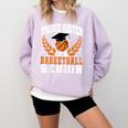 Sister Class Of 2025 Senior Basketball Graduation Family Comfort Colors Sweatshirt Orchid