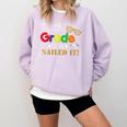 Sixth 6th Grade 2018 Nailed It Graduation Shirt Comfort Colors Sweatshirt Orchid