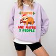 Sloth For Sloth Lover Men Women Kids Introverts Comfort Colors Sweatshirt Orchid Sloth For Sloth Lover Men Women Kids Introverts Comfort Colors Sweatshirt Orchid