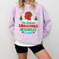 Snow Christmas Introvert Team Introverted Introvert Xmas Comfort Colors Sweatshirt Orchid