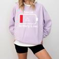 Social Battery Low Anti-Social Introvert Comfort Colors Sweatshirt Orchid
