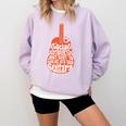 Social Introverts Hang Out With Guitars Musician Guitarist Comfort Colors Sweatshirt Orchid