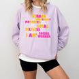 Social Worker T Shirt Graduation Social Work Month Comfort Colors Sweatshirt Orchid