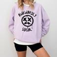 Socially Awkward Introvert Social Anxious Awkwardly Social Comfort Colors Sweatshirt Orchid