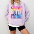 Straight Outta 8th Grade Great Graduation Eighth Grade Comfort Colors Sweatshirt Orchid