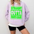 Straight Outta Fourth Grade Graduation Class Comfort Colors Sweatshirt Orchid