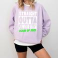 Straight Outta Junior High School Class Of 2022 Graduation Comfort Colors Sweatshirt Orchid