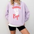 Students Bye Shirt Last Day Of School Graduation 2019 Comfort Colors Sweatshirt Orchid