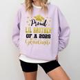 Super Proud Little Brother 2025 Graduate Graduation Family Comfort Colors Sweatshirt Orchid
