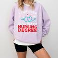 I Survived My Daughter's Nurse Degree School Graduation Comfort Colors Sweatshirt Orchid