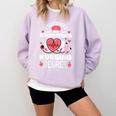 I Survived My Daughter's Nursing Degree School Graduation Comfort Colors Sweatshirt Orchid