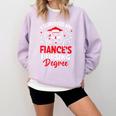 i Survived My Fiance's Nursing Degree Graduation Gifts Comfort Colors Sweatshirt Orchid