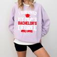 I Survived My Mom's Bachelor's Degree Graduation Comfort Colors Sweatshirt Orchid