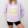 i Survived My Mom's EdD Dissertation Graduation Mom EdD Comfort Colors Sweatshirt Orchid