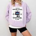 I Survived Nursing School Graduation 2025 Comfort Colors Sweatshirt Orchid