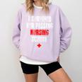 I Survived Her Passing Nursing School Graduation Comfort Colors Sweatshirt Orchid