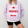 I Survived My Wife's Master's Degree Graduation Comfort Colors Sweatshirt Orchid