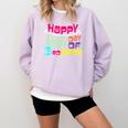 Sweet Happy Last Day Of 3rd Grade Kids Graduation T Comfort Colors Sweatshirt Orchid