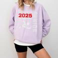 Swimming Team Senior Class Of 2025 Graduation 2025 Comfort Colors Sweatshirt Orchid