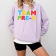 Team Pre-K Shirt Teacher Boy Girl Back To School Graduation Comfort Colors Sweatshirt Orchid
