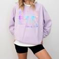 Tie Dye Senior 24 Class Of 2024 Seniors Graduation 24 Comfort Colors Sweatshirt Orchid
