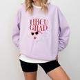 Historical College Graduation HBCU Grad Black Queen Comfort Colors Sweatshirt Orchid