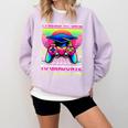 Video Gamer Graduate Graduation Grad Gaming Comfort Colors Sweatshirt Orchid