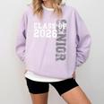 Women's Senior Class Of 2026 Graduation Year High School & College Comfort Colors Sweatshirt Orchid