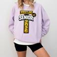 Wrestling Senior Night Senior 2026 Faith Cross Graduation Comfort Colors Sweatshirt Orchid