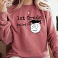 1st Grade Nailed It Kids Graduation TShirt Second Grade Comfort Colors Sweatshirt Crimson