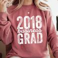 2018 Business Graduation MBA Graduate Degree Comfort Colors Sweatshirt Crimson