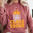 2018 Graduation Class Of 2018 King T Shirt Comfort Colors Sweatshirt Crimson