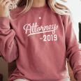 2019 Graduate Attorney Law School Graduation Comfort Colors Sweatshirt Crimson