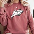 2019 Graduation Shark T Shirt High School College Grad Comfort Colors Sweatshirt Crimson