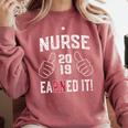 2019 Nurse RN Graduation Comfort Colors Sweatshirt Crimson