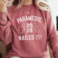 2019 Paramedic Graduation Comfort Colors Sweatshirt Crimson