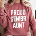2019 Senior Aunt SEN19R Class Graduation Party T Shirt Comfort Colors Sweatshirt Crimson
