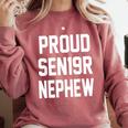 2019 Senior Nephew SEN19R Class Graduation Party T Shirt Comfort Colors Sweatshirt Crimson