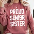 2019 Senior Sister SEN19R Class Graduation Party T Shirt Comfort Colors Sweatshirt Crimson