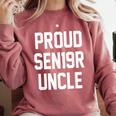 2019 Senior Uncle SEN19R Class Graduation Party T Shirt Comfort Colors Sweatshirt Crimson