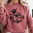 2025 Graduation The Tassel Was Worth The Hassle University Comfort Colors Sweatshirt Crimson